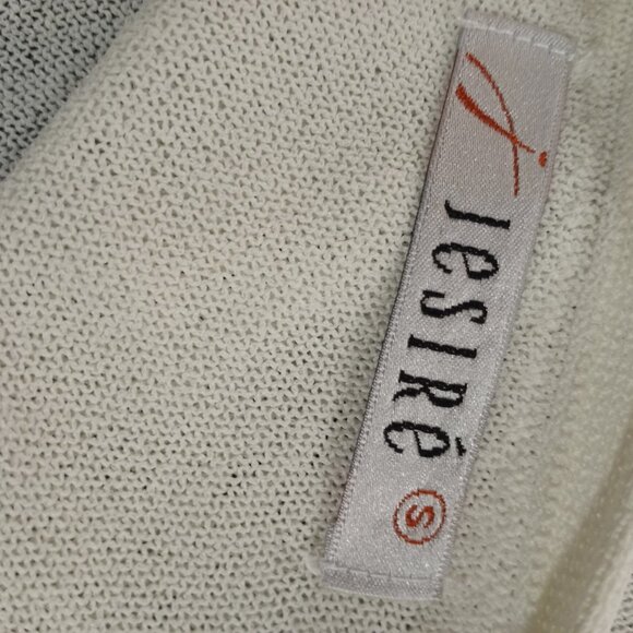 JESIRE SLEEVLESS TANK TOP WITH GREEN AND YELLOW FLORAL APPLIQUE SEQUINS WOMEN S - Picture 8 of 8